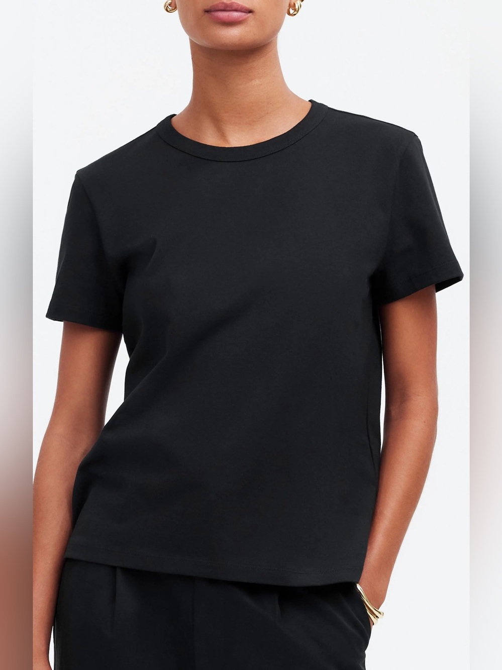 Madewell Black Short Sleeve 100% Cotton Shirt Women’s Size Small NWT